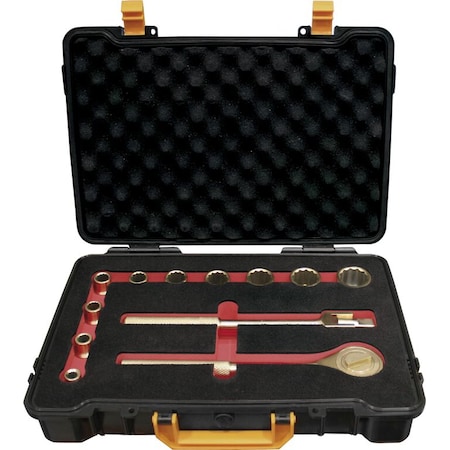 Ega Master SET OF 12  SOCKET WRENCHES 1/2" ( 8 - 27 MM) NON SPARKING Cu-Be 74265